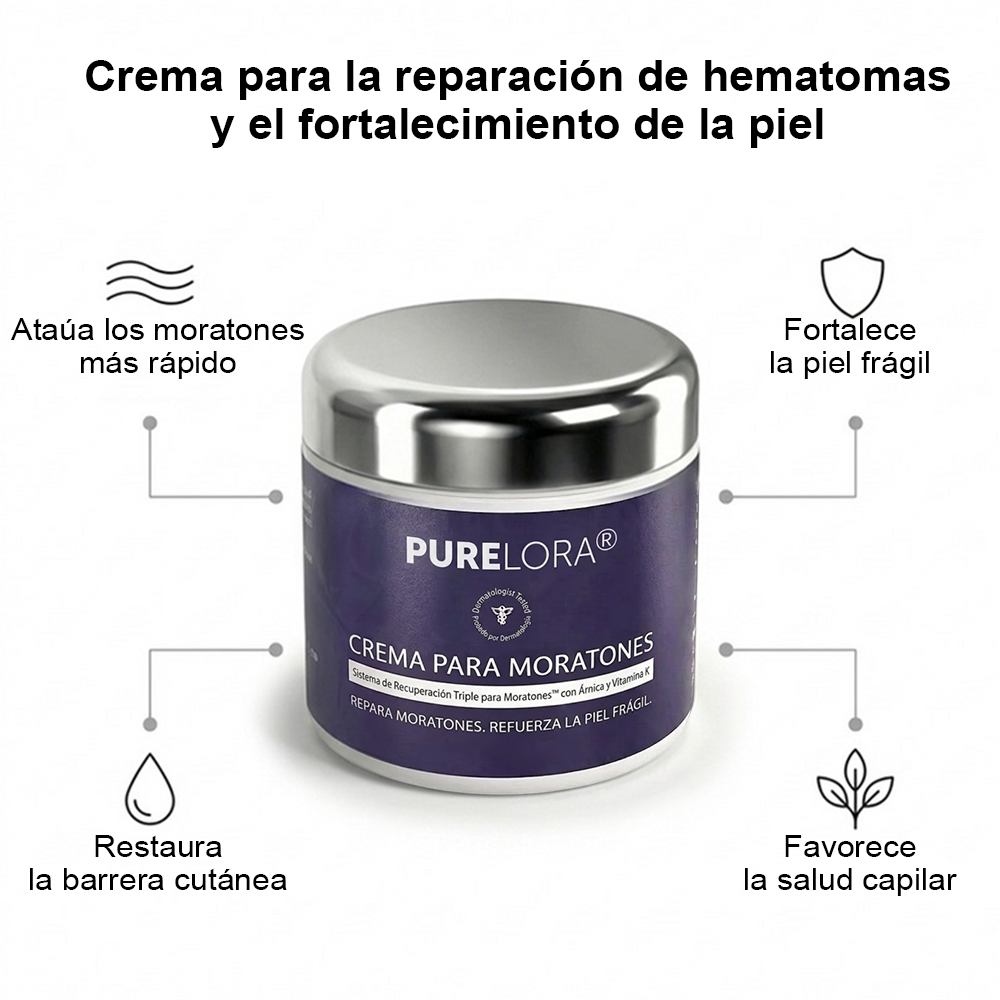 💥Más de 100.000 unidades vendidas💕 - Crema PURELORA® para reparar hematomas y fortalecer la piel