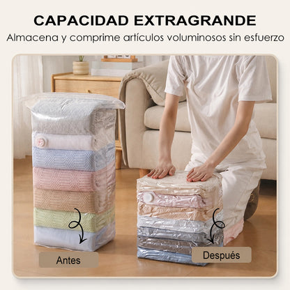 💥100K+ VENDIDOS🛒 Bolsas de vacío de gran capacidad – ¡No necesita bomba! 💨✨ ¡ÚLTIMO DÍA, COMPRE 3 Y LLEVE 2 GRATIS!!🛒