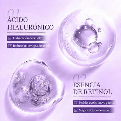✨ Purelora® Crema instantánea lifting para el cuello — 🧴 Enriquecida con retinol y ácido hialurónico | Ayuda a reafirmar la piel del cuello, reducir las arrugas y mejorar la apariencia de la papada