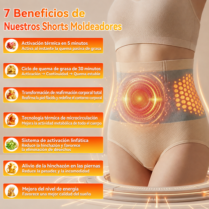 🇵🇷𝐏𝐚𝐢𝐝𝐮𝐢𝐬®  Shorts Moldeadores y Termogénicos💯 4-en-1 con Micro-Partículas de Moringa y Berberina