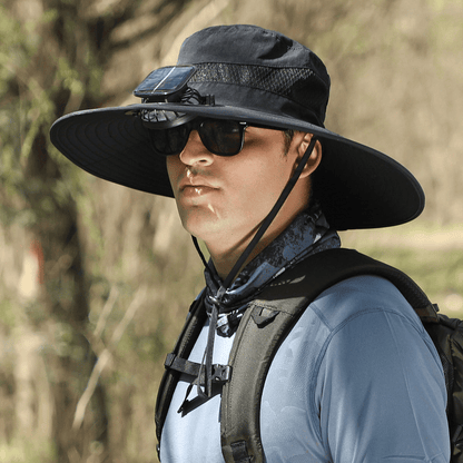 🔥2026 Summer Hot Sale🔥 New Ultralight Solar Fan Sun Hat – Lighter Than a Baseball!⚾(Only 11oz)