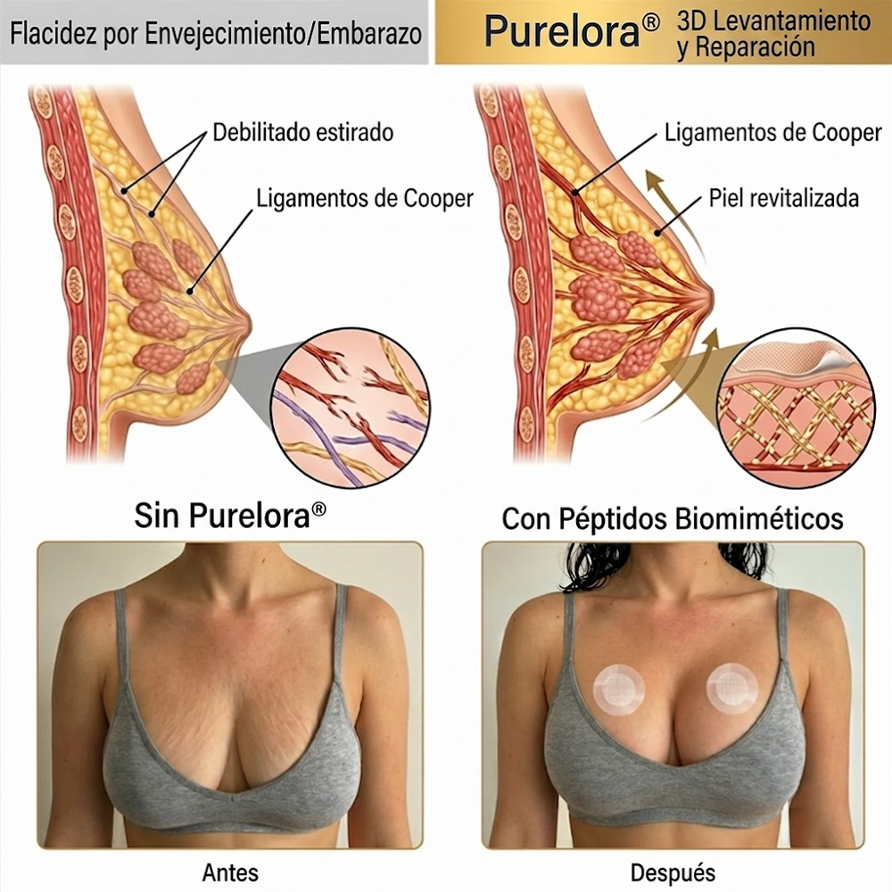 🏆Purelora® ✨Parche Avanzado de Nanomicroagujas para Aumentar el Volumen y Reafirmar los Senos🎀