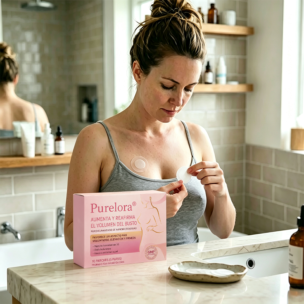 🏆Purelora® ✨Parche Avanzado de Nanomicroagujas para Aumentar el Volumen y Reafirmar los Senos🎀