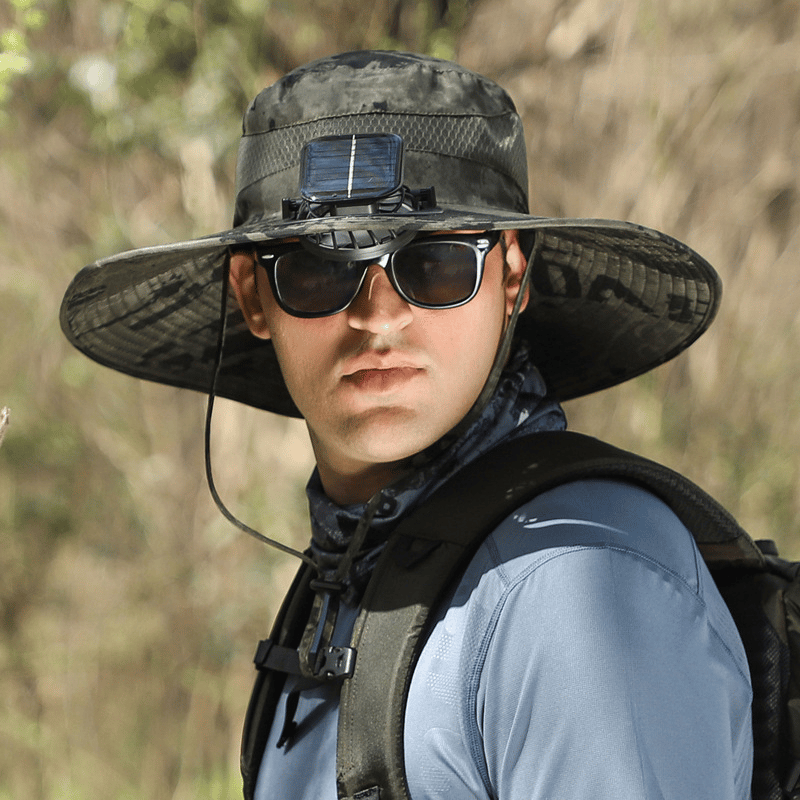 🔥2026 Summer Hot Sale🔥 New Ultralight Solar Fan Sun Hat – Lighter Than a Baseball!⚾(Only 11oz)