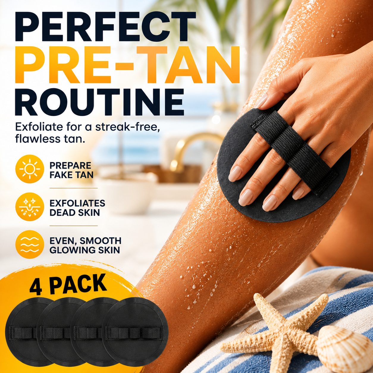 🧼 Soft Rubber Shower Scrubber – Gentle Yet Effective, Exfoliates & Cleanses All Skin Types